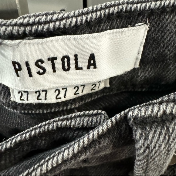 Revolve Pistola Washed Black Jeans with Distressed Split Hem size 27 - Picture 5 of 6